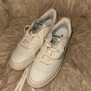 White Reebok sneakers